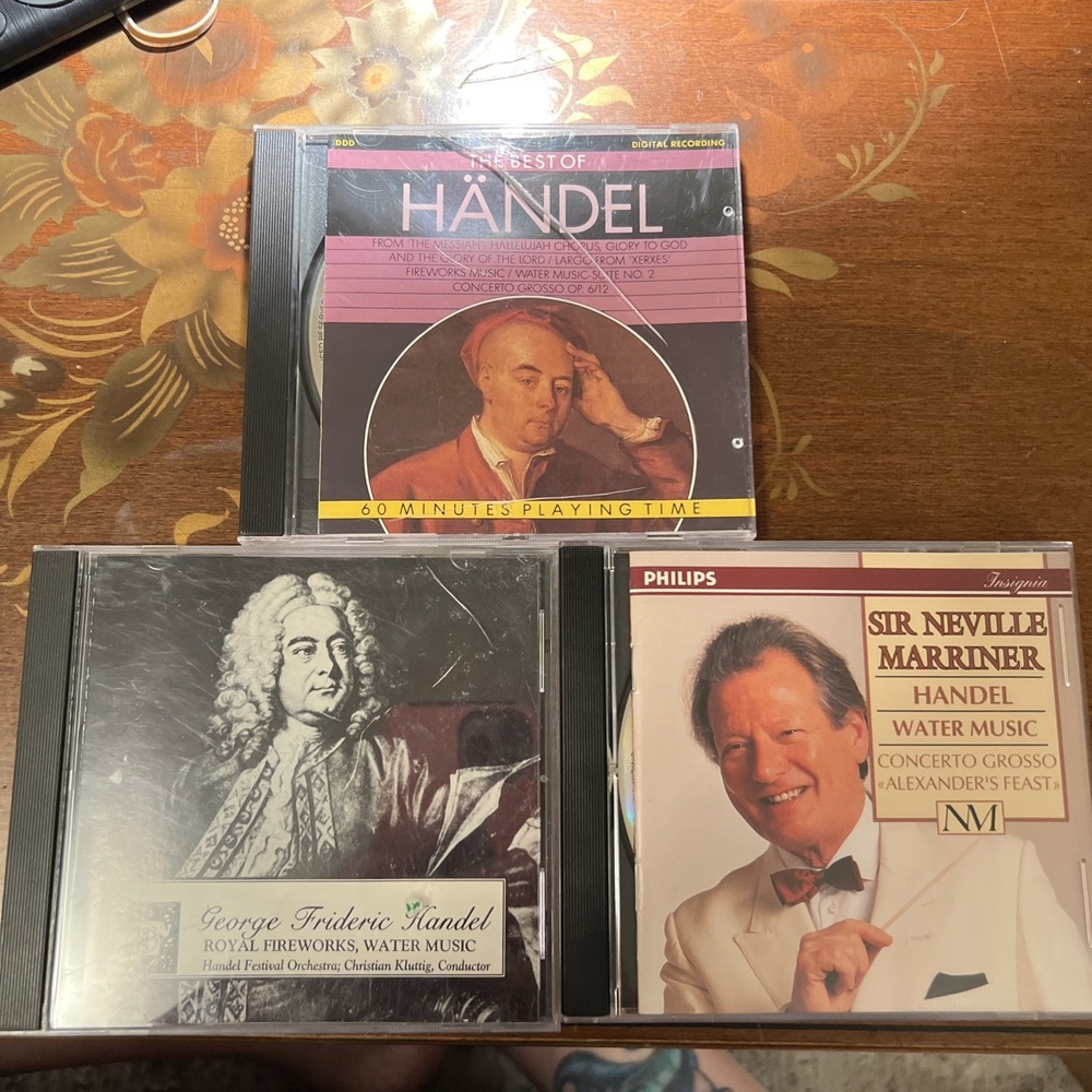 Handel The Best Of Handel 1989 3 CD Classical Water Music Hallelujah Chorus CD